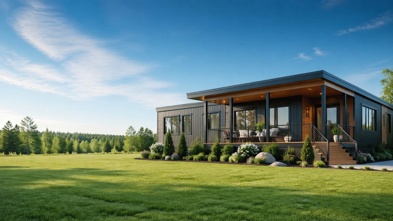 Modular home in Connecticut on a permanent foundation